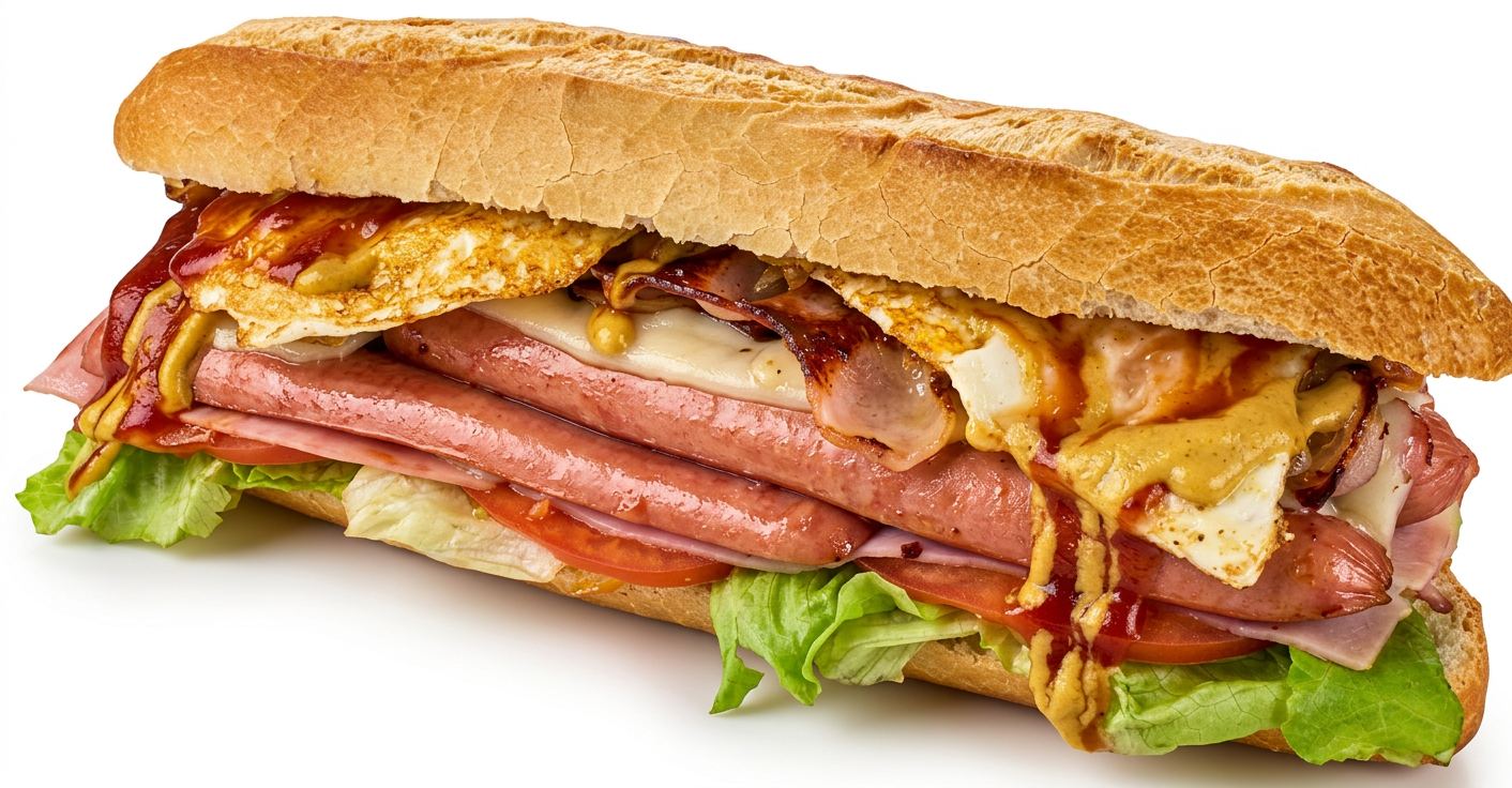 Perrito fiesta en bagette